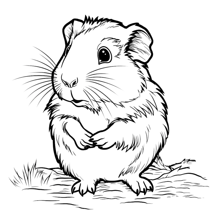 Malvorlage Meerschweinchen