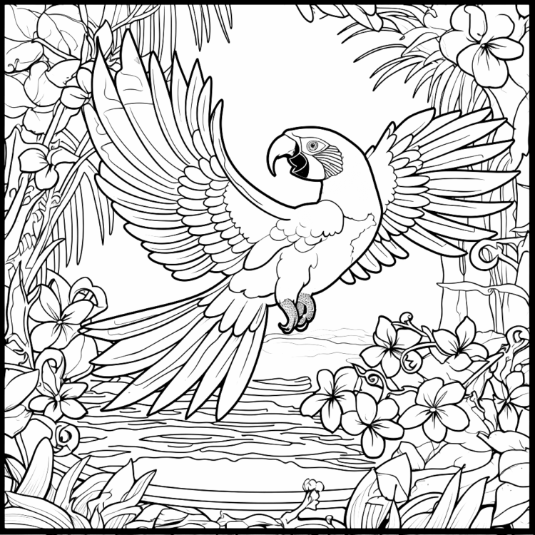 Coloring page Enchanted Jungle