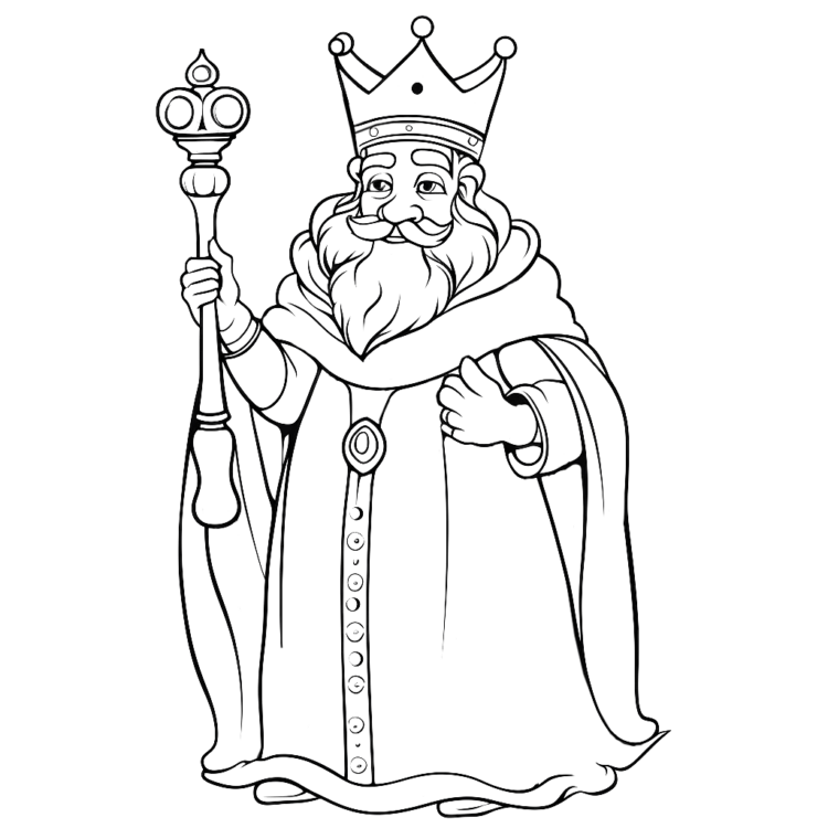 Charismatic King coloring page