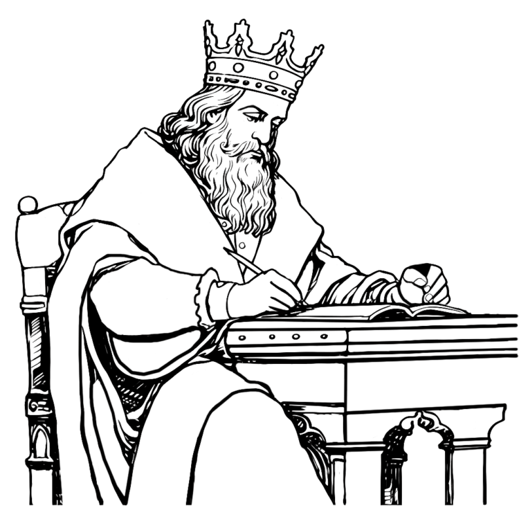 Ausmalbild Großer König