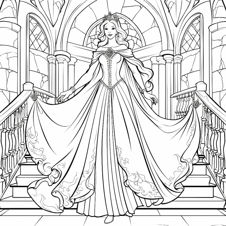 Imperial Queen coloring page