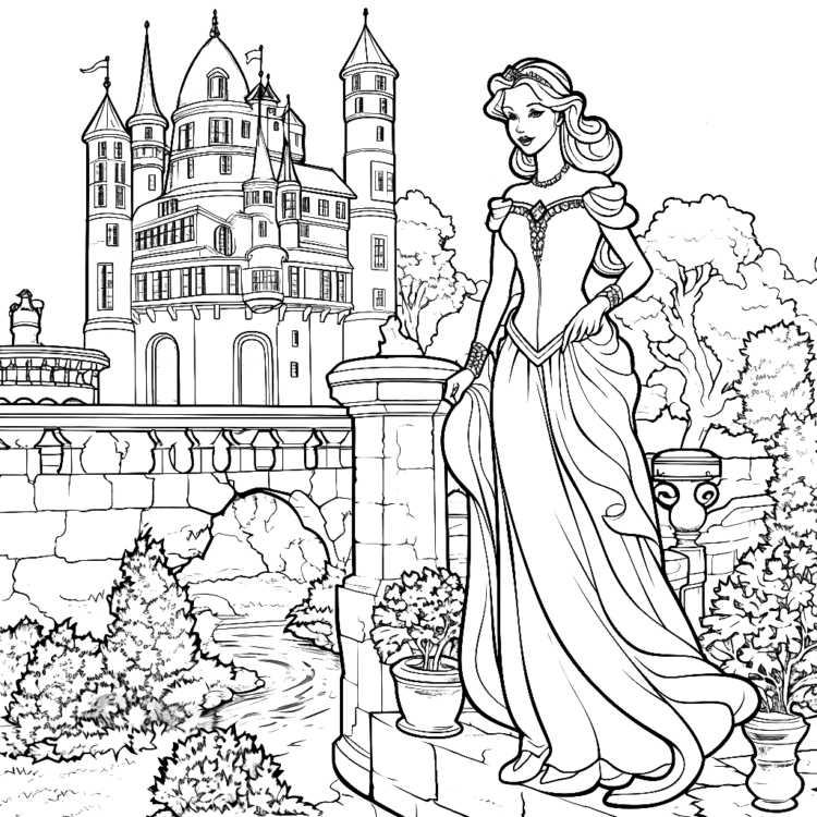 Majestic monarch coloring page