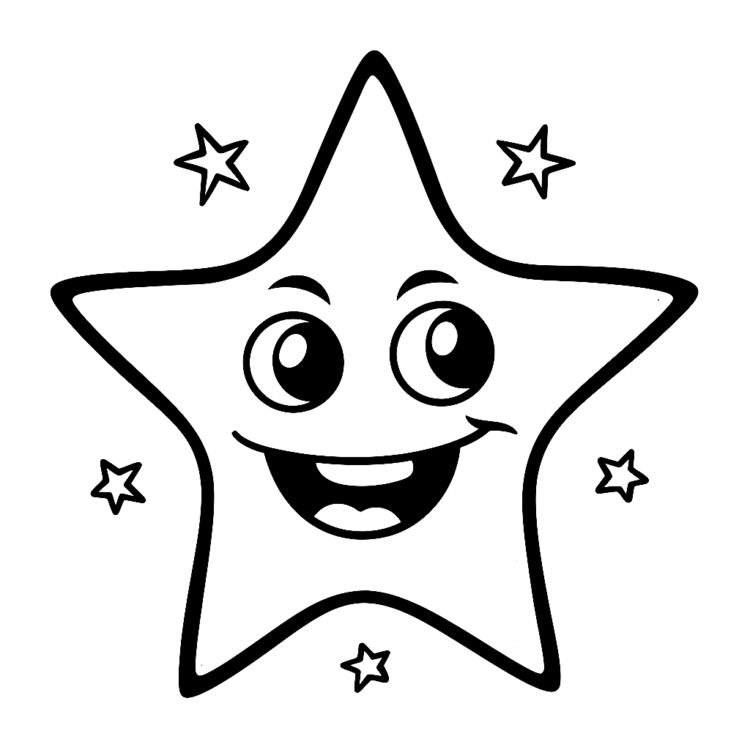 Estrella para colorear