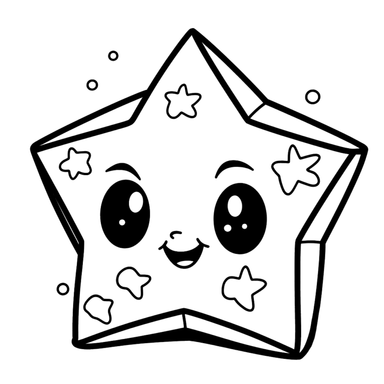 Estrella de dibujos para colorear gratis
