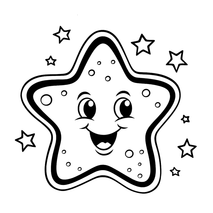 Colorear estrellas de dibujos