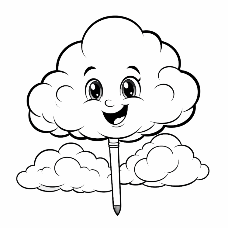 Dibujo para colorear Nube de ensueño