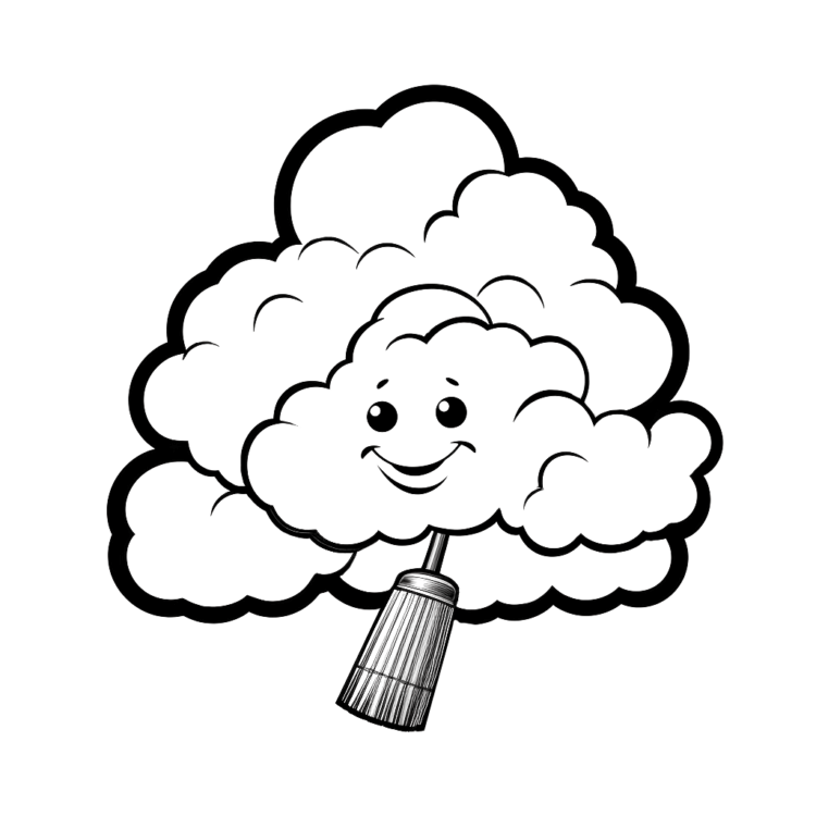 Ausmalbild Wolke kostenlos