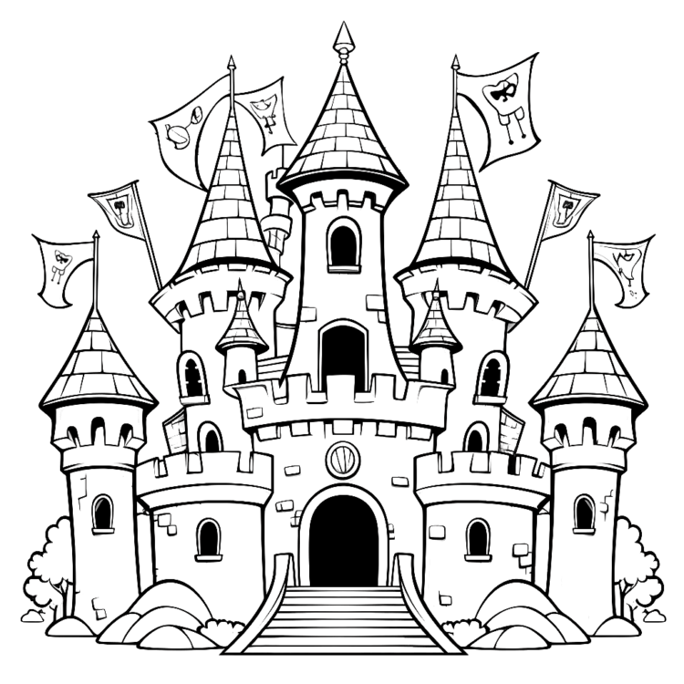 Malvorlage Schloss