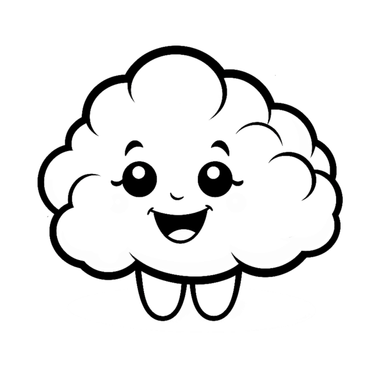 Cloud coloring pages