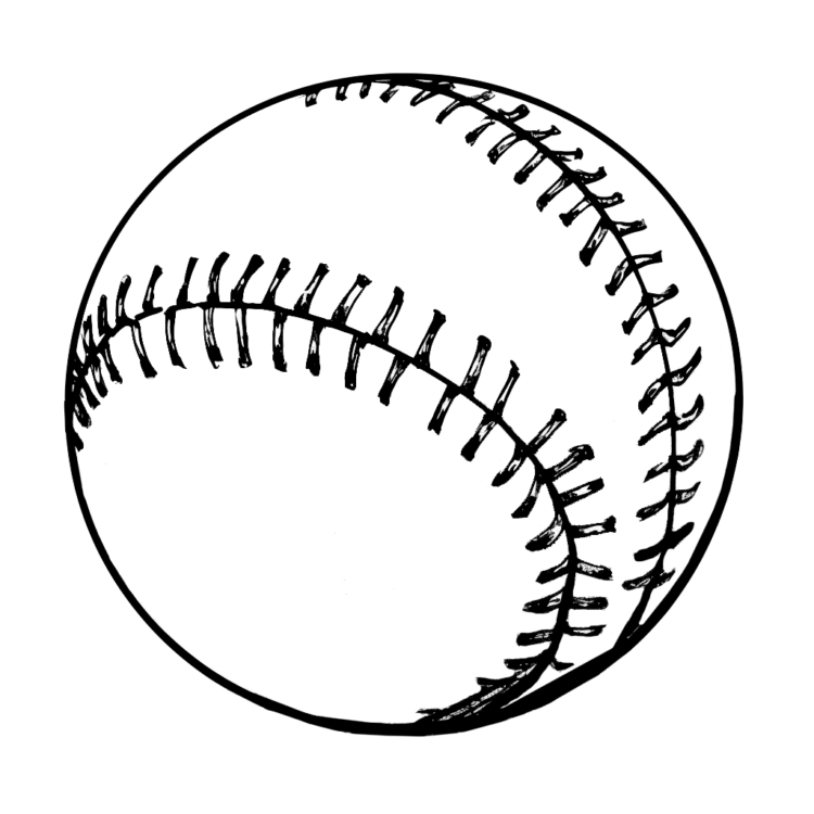 Dibujo para colorear béisbol
