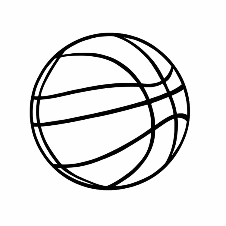 Dibujo para colorear baloncesto