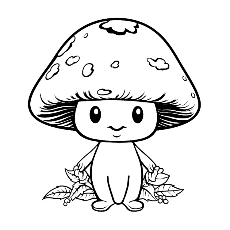 Dibujo para colorear seta