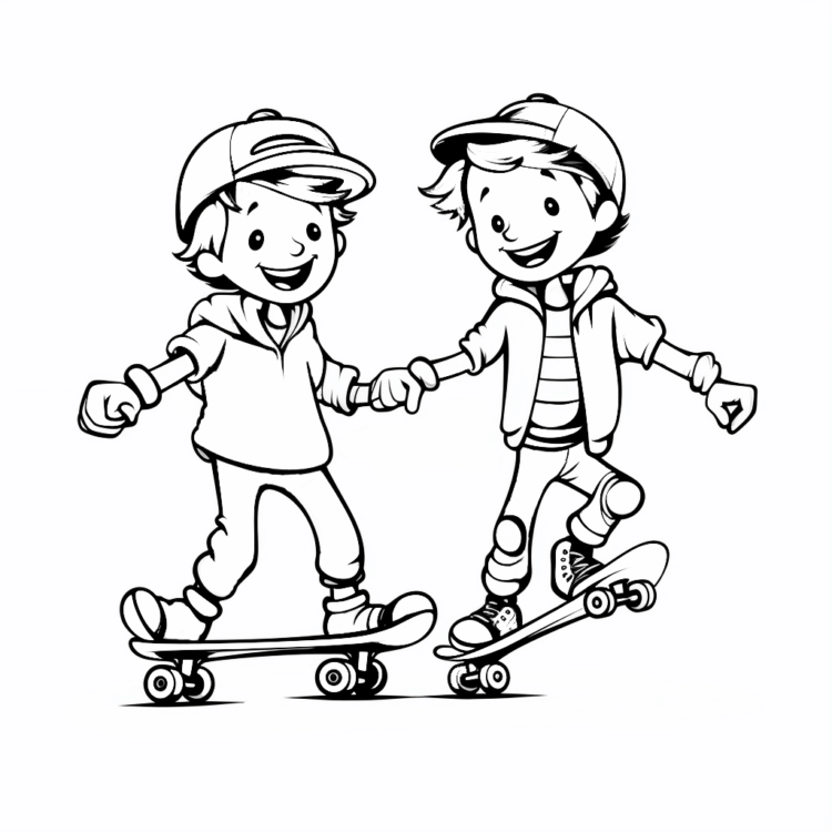 Coloring picture Friendship Adventures