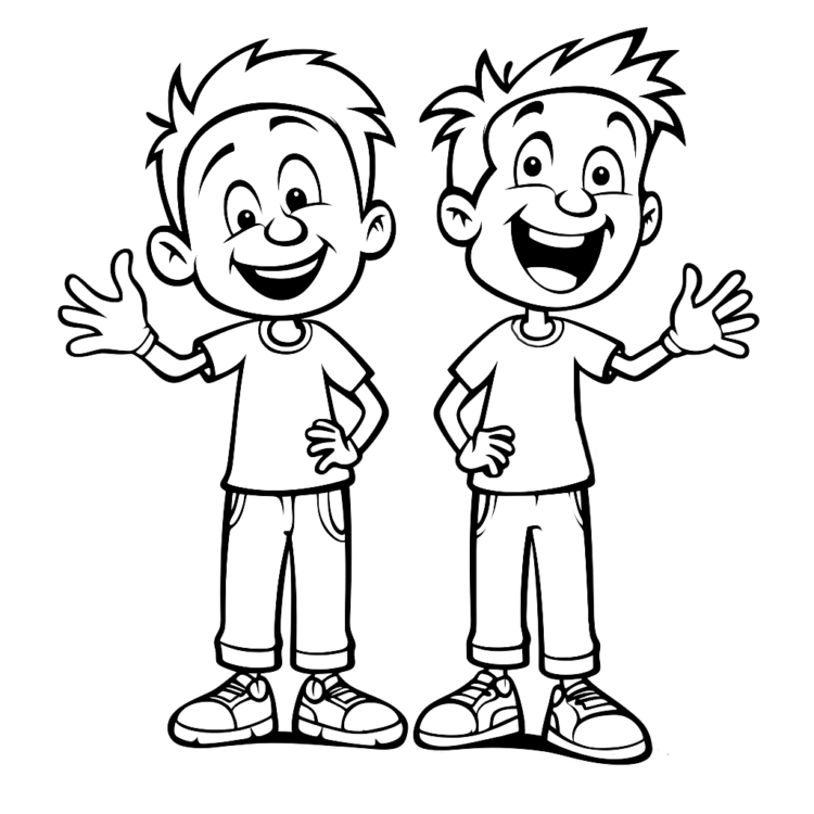 Coloring picture friendship harmony