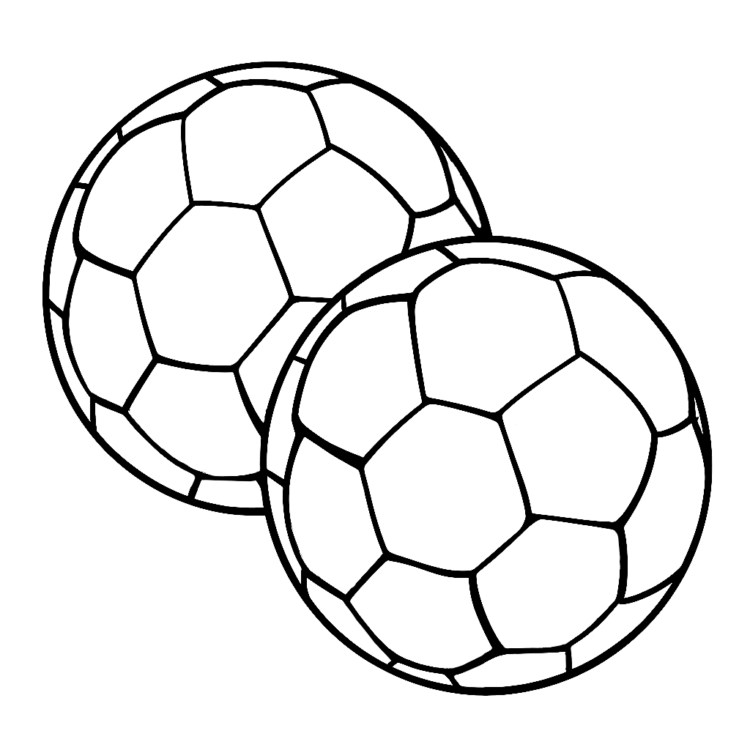 Coloring picture footballs