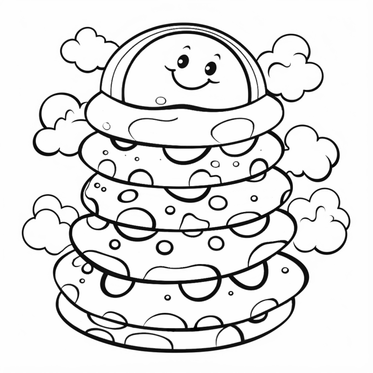 Coloring picture happy cookies