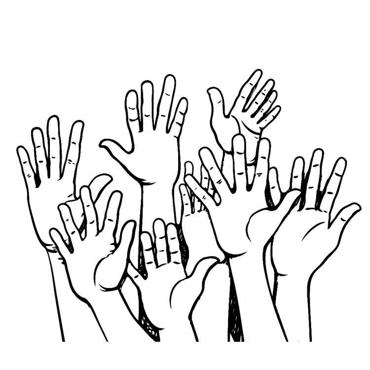 Coloring picture hands