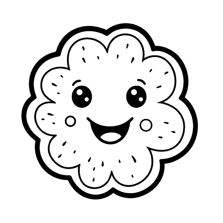 Coloring picture cookies