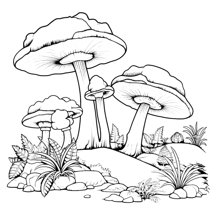 Dibujo para colorear setas monas