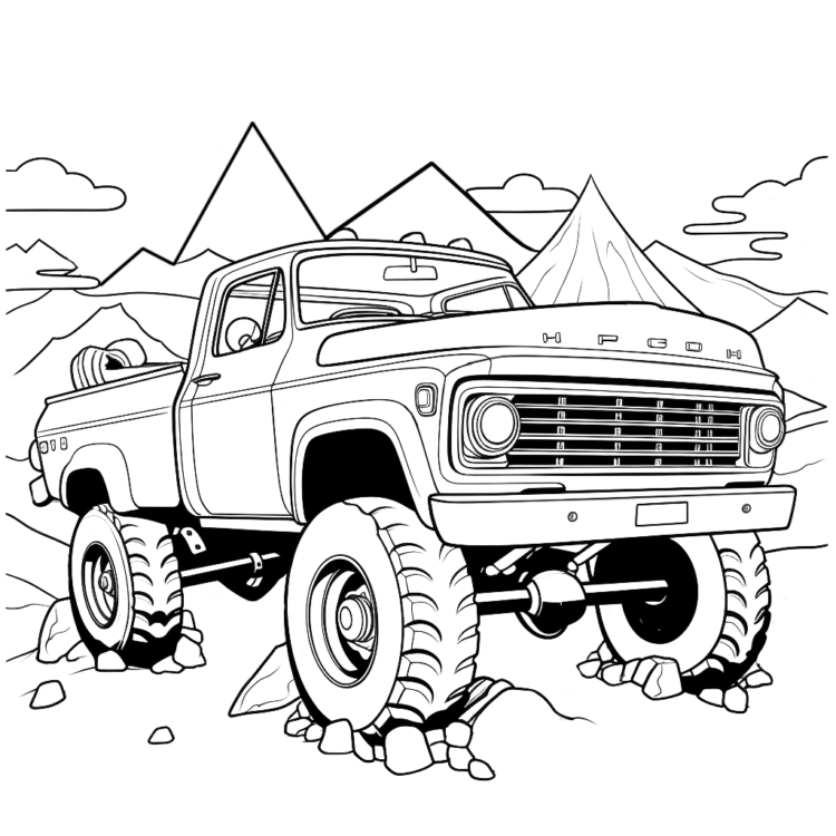 Coloring picture pickup track