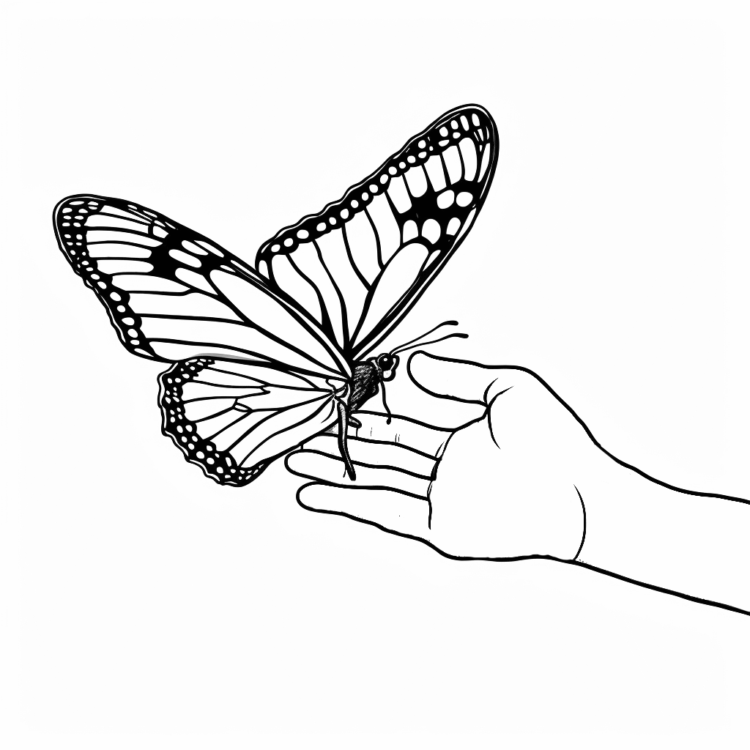 Dibujo para colorear Manos Suaves