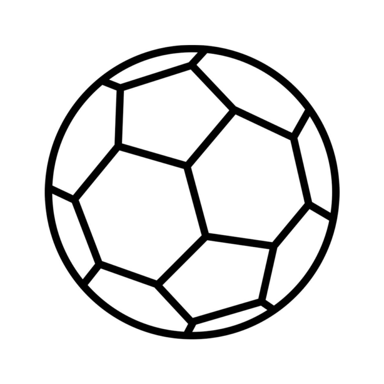 Dibujo para colorear Balón de fútbol