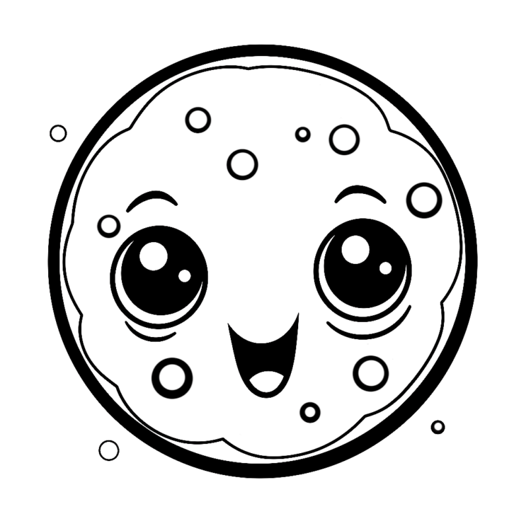 Dibujo para colorear galletas crumble