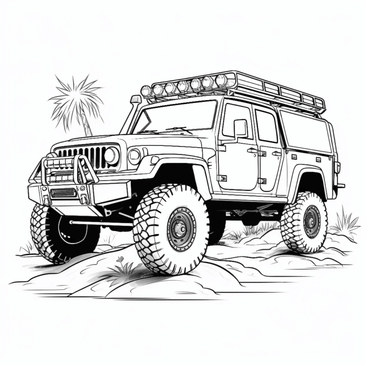Coloring picture dream pickup