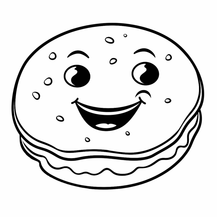 Ausmalbild Zuckerplätzchen