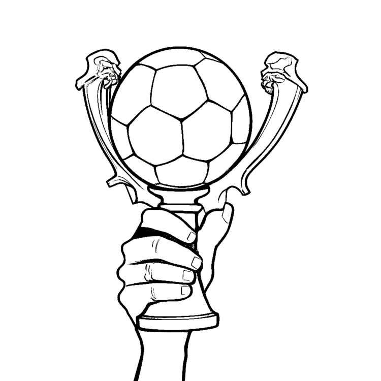 Dibujo para colorear Mano confiada