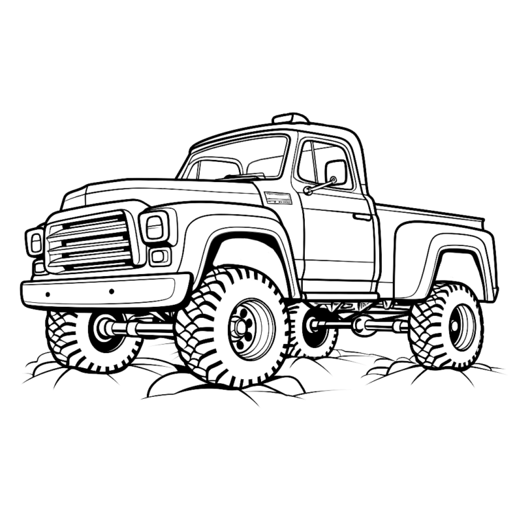 Coloring pages Cute Pickup
