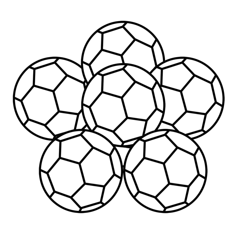 Página para colorear de la pelota