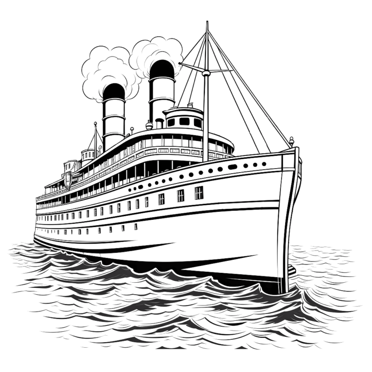 Dibujos para colorear de barcos