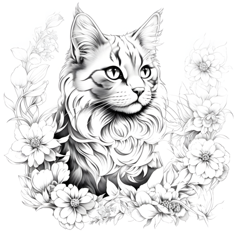 Katzen Malbuch Vorschau