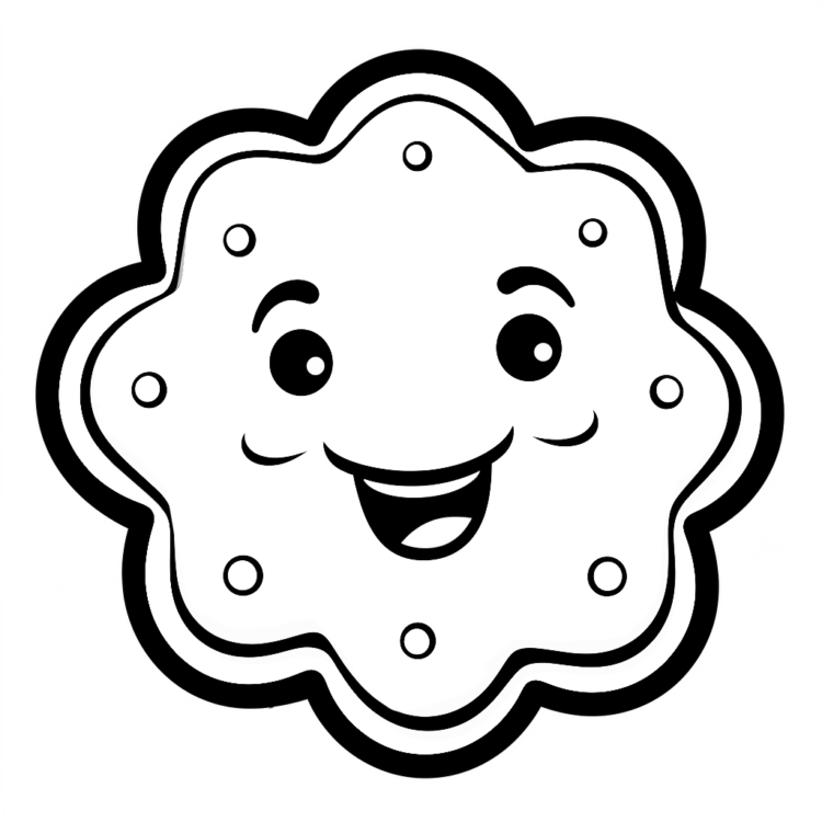 Cookies coloring page