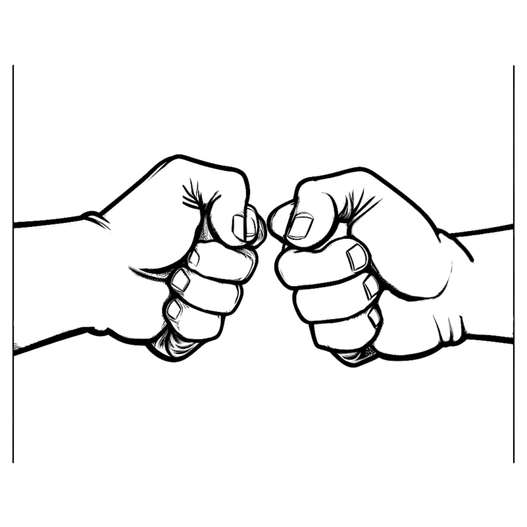 Coloring page hand