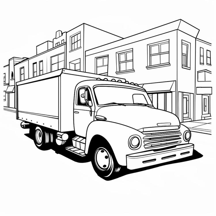 Pickup coloring page