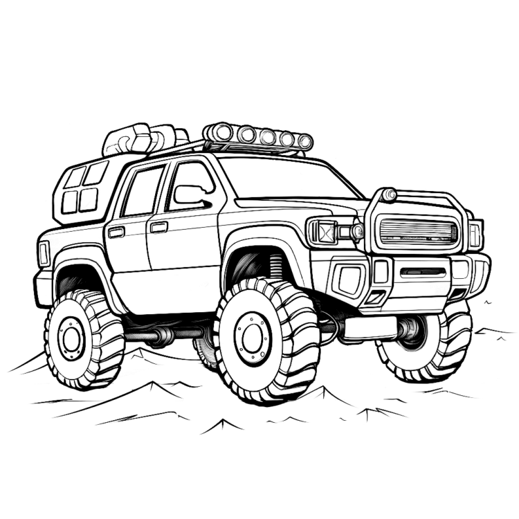 Pickup coloring pages