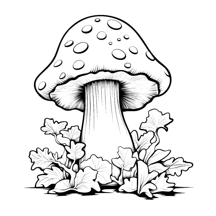 Pilze Malvorlage