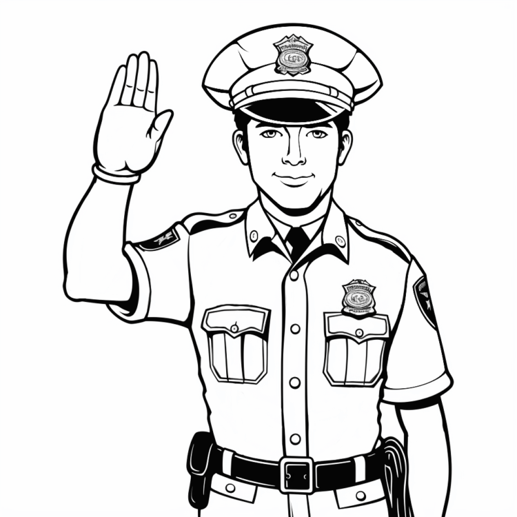 Polizei Malvorlage