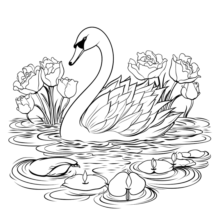 Schwan Malvorlagen