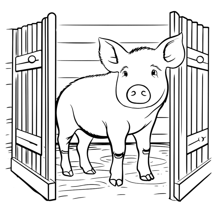 Pig coloring pictures