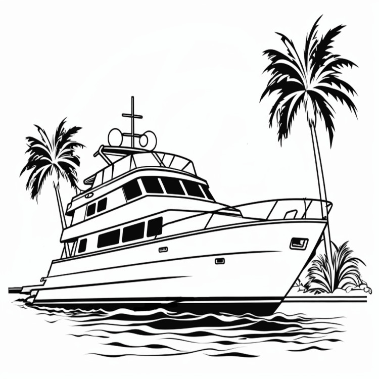 Yacht Malvorlagen