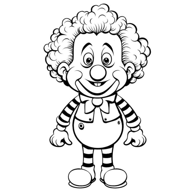 Ausmalbild Ein Clown