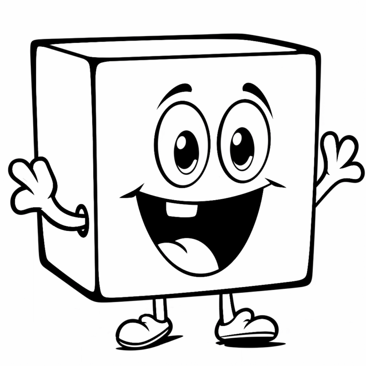Coloring picture Simple figures