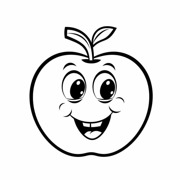 Coloring picture happy shape