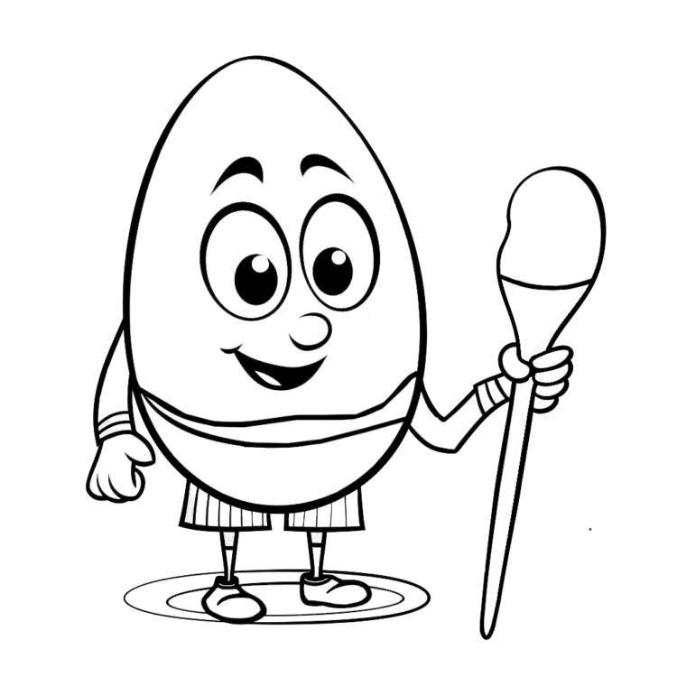 Dibujo para colorear Huevo artístico