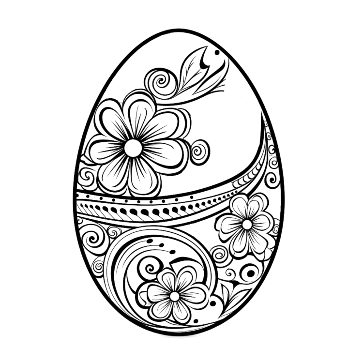 Egg coloring pictures
