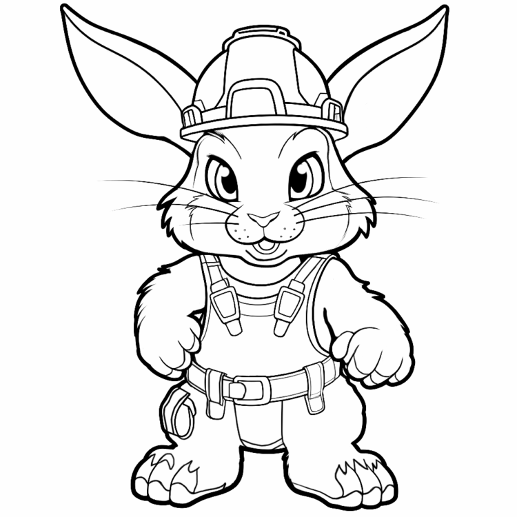 Dibujos para colorear de Conejitos para imprimir