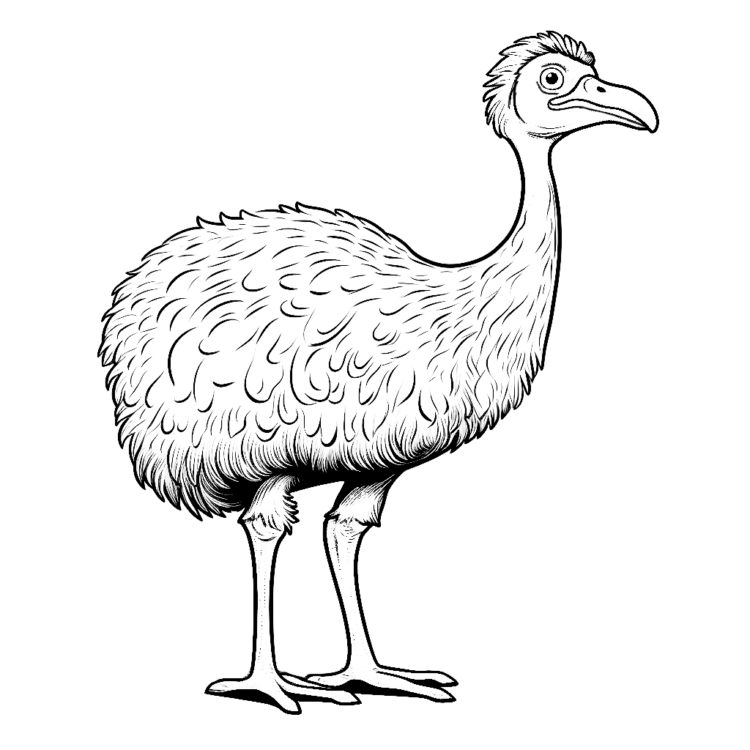 Ausmalbild Lustiger Strauß